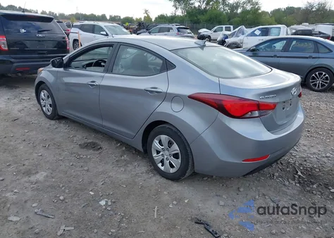 2016 Hyundai Elantra Se из США, поврежденный, VIN 5NPDH4AE3GH743079